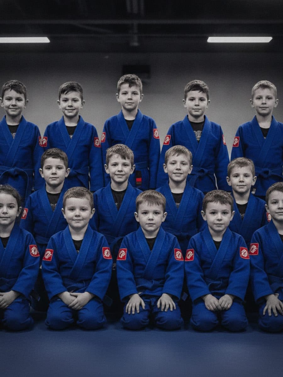 Turma de kids da equipe