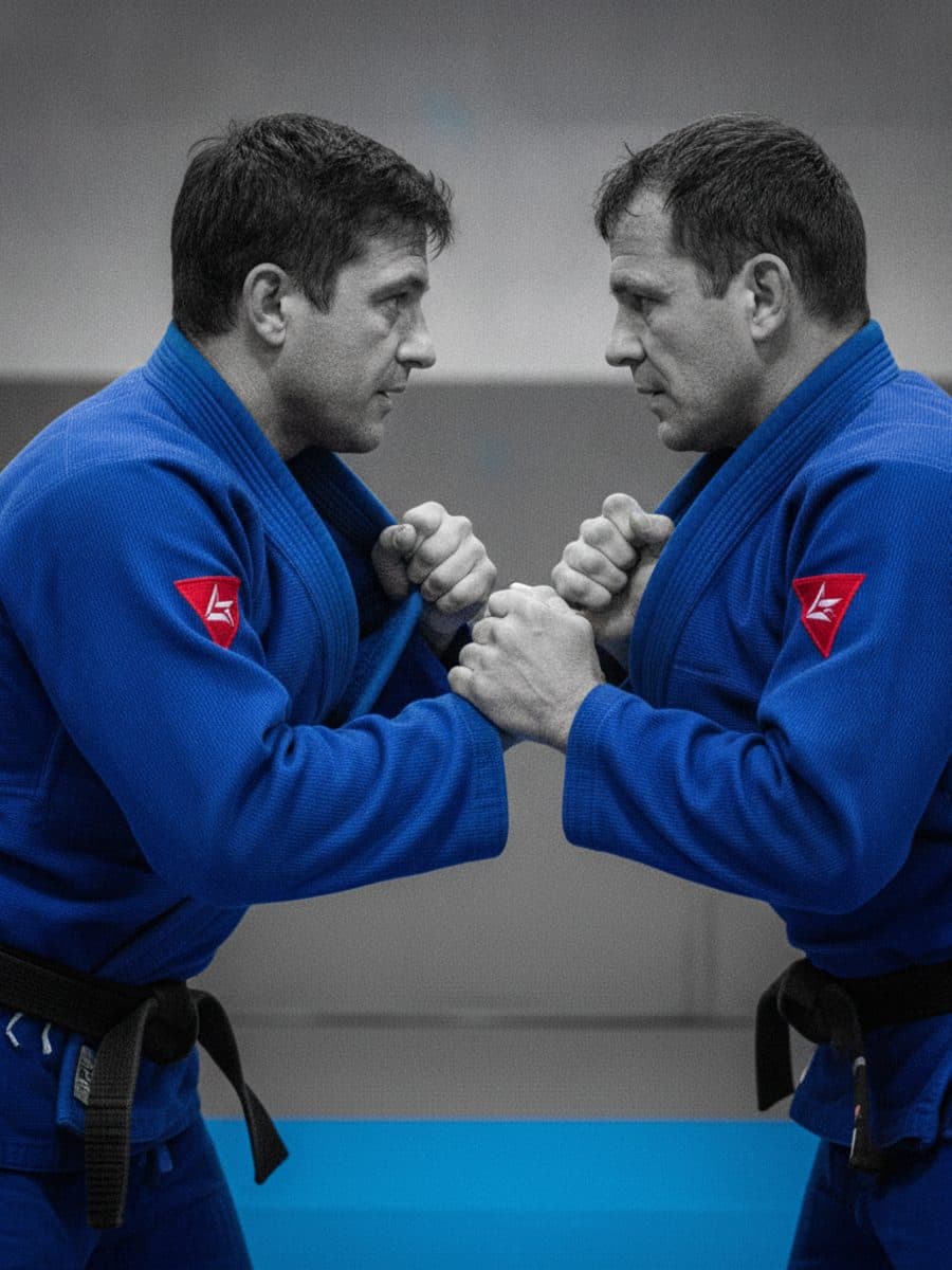 Disputa de pegada no tatame